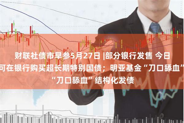 财联社债市早参5月27日 |部分银行发售 今日个人投资者可在银行购买超长期特别国债；明亚基金“刀口舔血”结构化发债