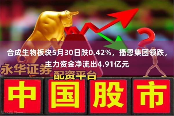 合成生物板块5月30日跌0.42%，播恩集团领跌，主力资金净流出4.91亿元