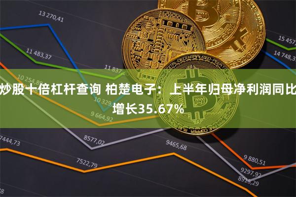 炒股十倍杠杆查询 柏楚电子：上半年归母净利润同比增长35.67%