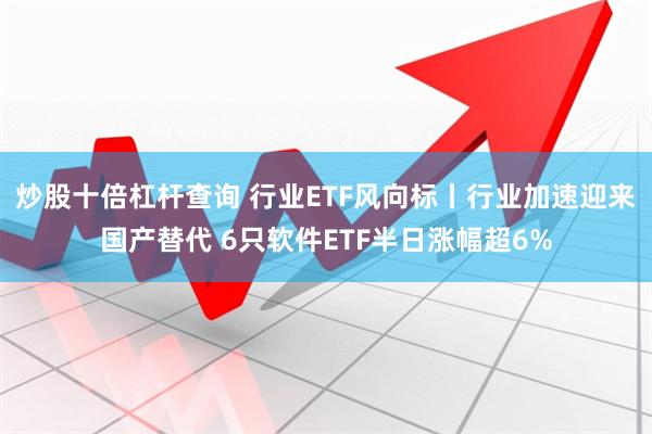炒股十倍杠杆查询 行业ETF风向标丨行业加速迎来国产替代 6只软件ETF半日涨幅超6%