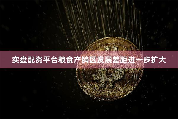 实盘配资平台粮食产销区发展差距进一步扩大